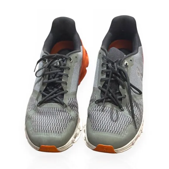 On Running CloudTec Road Sneakers Gray Rust Mesh &amp; Rubber Used Size Men 10.5