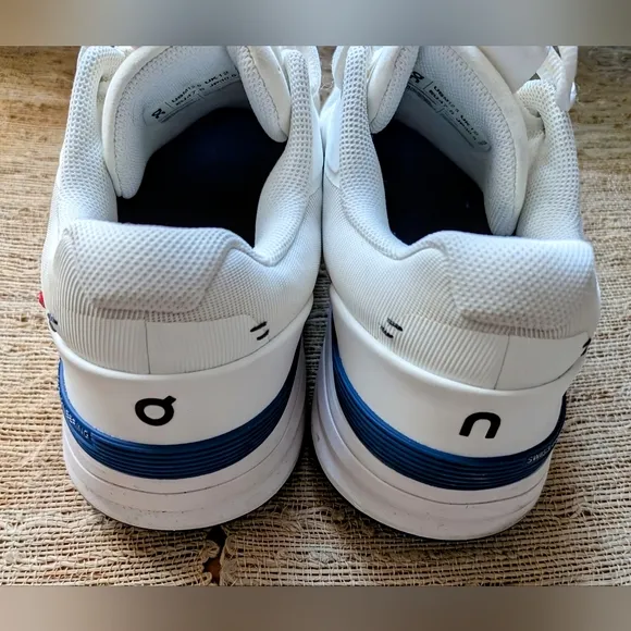 On Running THE ROGER Pro Tennis Shoe in White and Indigo