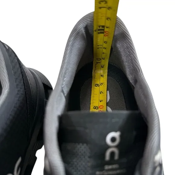 On Women Cloud X Mesh Black/ Aspalt Grey Running Shoes Women's Size 9