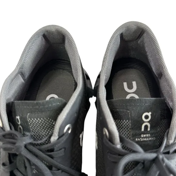On Women Cloud X Mesh Black/ Aspalt Grey Running Shoes Women's Size 9