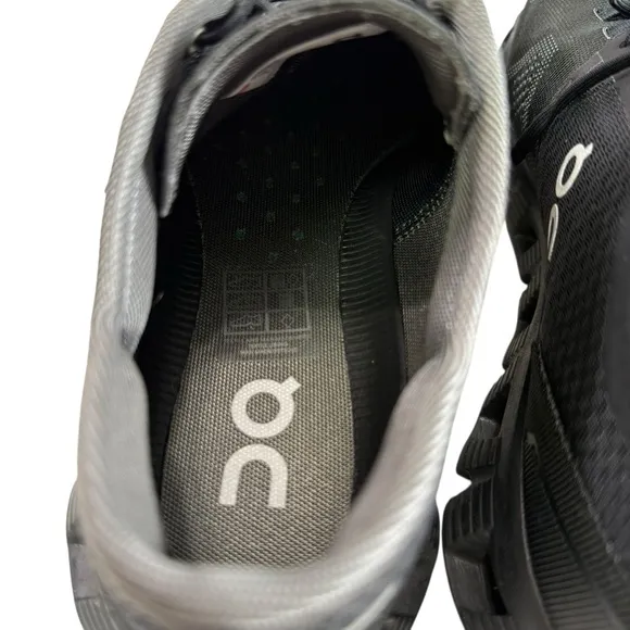 On Women Cloud X Mesh Black/ Aspalt Grey Running Shoes Women's Size 9