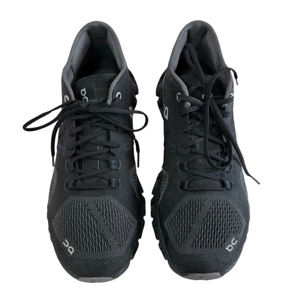 On Women Cloud X Mesh Black/ Aspalt Grey Running Shoes Women's Size 9