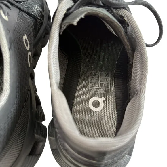 On Women Cloud X Mesh Black/ Aspalt Grey Running Shoes Women's Size 9