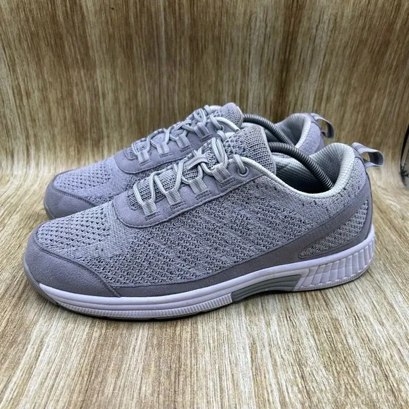 Orthofeet Lava Hands Free Men's Size 10 Wide 2E Grey Comfort Shoes Sneaker 613