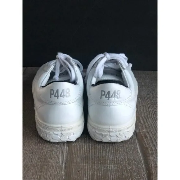 P448 C.S.L. Sneakers women's white leather shoes size 5 NEW