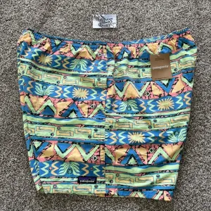 Patagonia Baggies 5” Shorts Swim Trunks Board Surf Blue Green Mens Size XXL 2XL