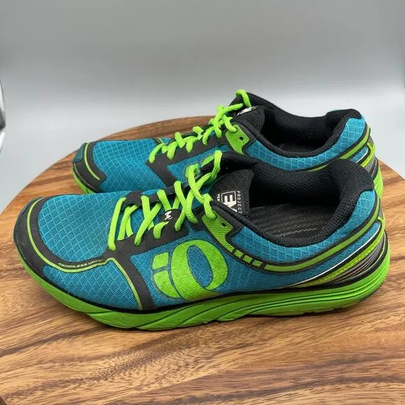 Pearl Izumi Em Road M3 Shoes Mens Size 10.5 Blue Green Running Sneakers Comfort