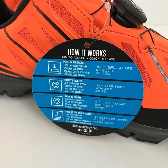 Pearl Izumi X-Project Pro BOA Mountain Bike Shoes Orange Size 38