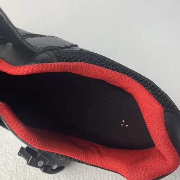 Peloton Spin Cycle Shoes J-20 PL-SH-02 Size 41 Unisex Black Red   NO Cleats