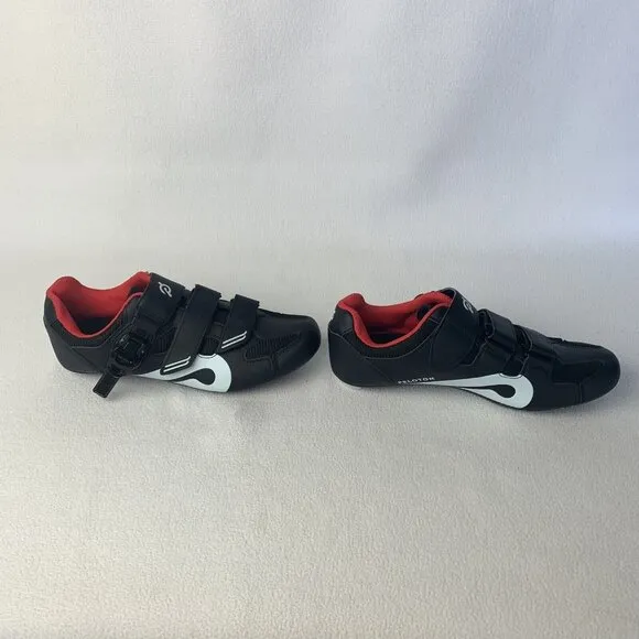 Peloton Spin Cycle Shoes J-20 PL-SH-02 Size 41 Unisex Black Red   NO Cleats