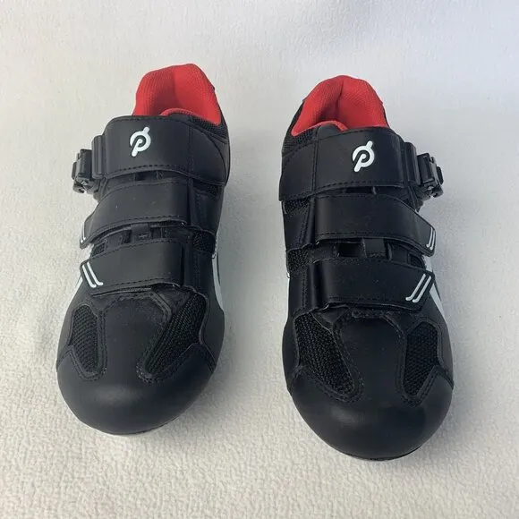 Peloton Spin Cycle Shoes J-20 PL-SH-02 Size 41 Unisex Black Red   NO Cleats