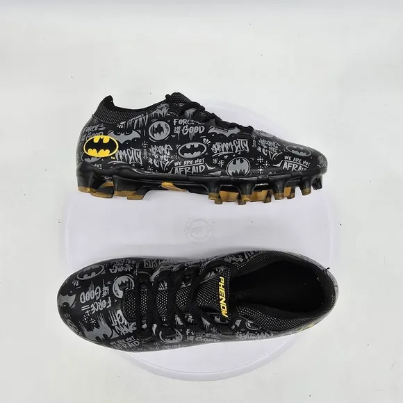 Phenom Elite Shoes Men 5.5 Batman Football Cleats Velocity 2.0