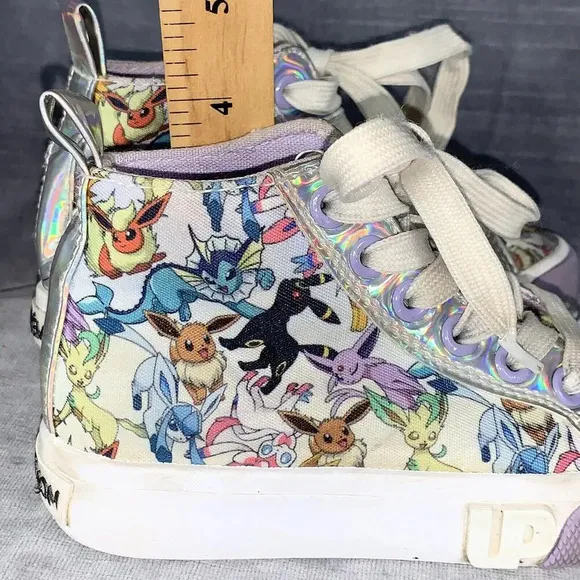 Pokemon Ground UP High Top Shoes Sneakers Eevee Evolutions Youth Sz 11