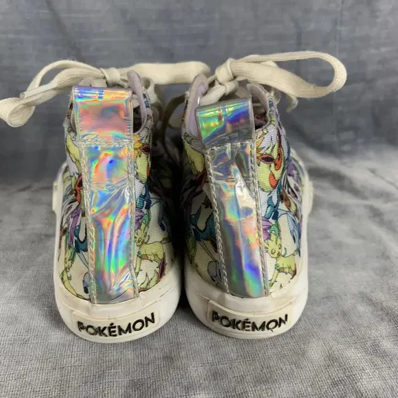 Pokemon Ground UP High Top Shoes Sneakers Eevee Evolutions Youth Sz 11