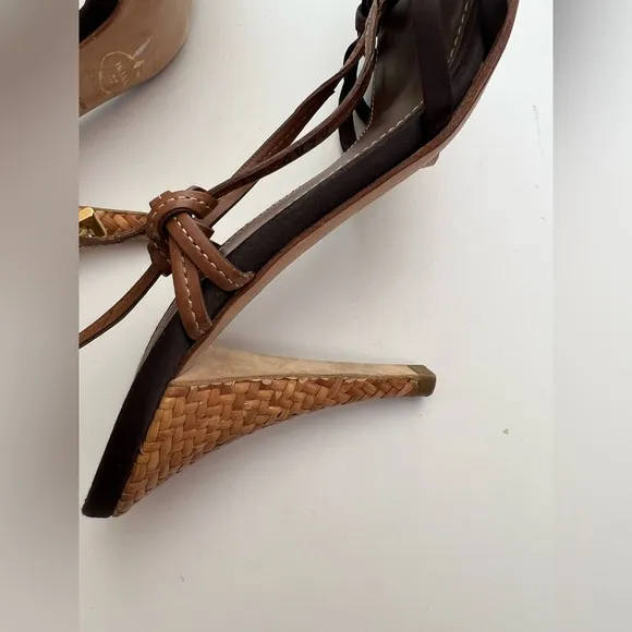 Prada Black and Brown Women's strappy Heels