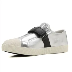 Prada metallic strap tennis shoes AUTHENTIC