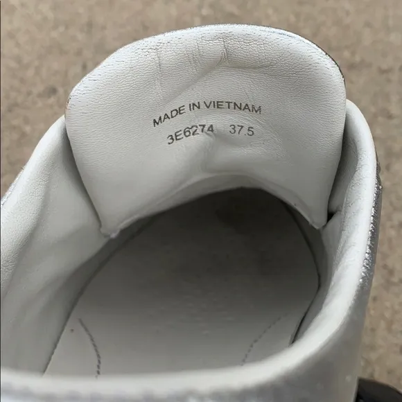 Prada metallic strap tennis shoes AUTHENTIC