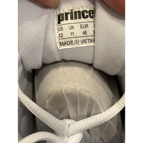 Prince Advantage Lite 3 Tennis Pickleball Shoes White PMM2TS23-WHT Mens Size 12