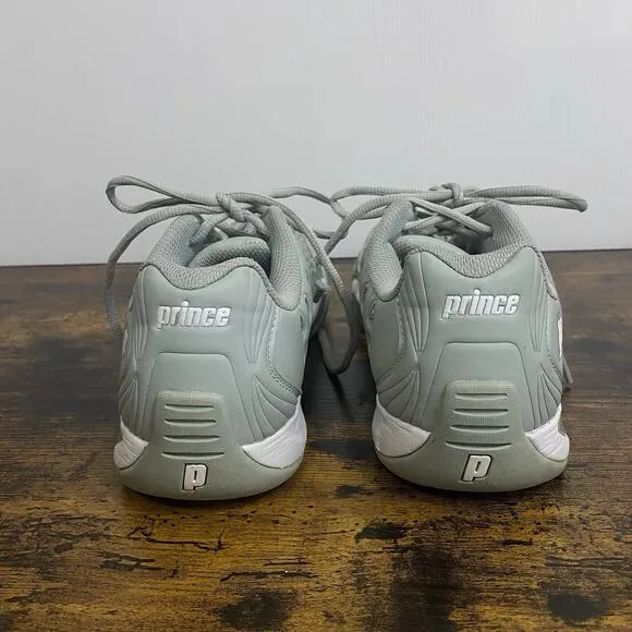 Prince T22 Tennis Shoes Sneakers Mens Sz 10 Pale Gray Green Racquetball