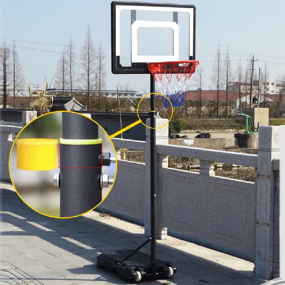 Professional Adults Kids Indoor Mobile Basketball Stand Hoop Outdoor Sports Adjustable Shooting Rack Basket Rim Backboard Gear