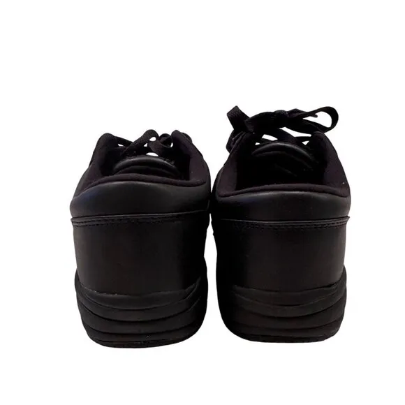 Propet Washable Walker Size 7.5 M Black Leather Sneaker Comfort Arch NWB