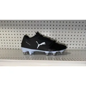 PUMA Avant Pro SG Mens Leather Rugby Cleats Boots Size 8 Black White