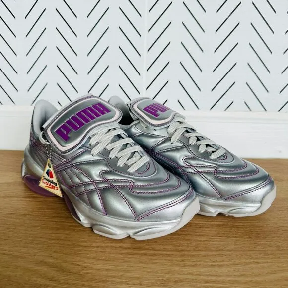 ⭐PUMA Dua Lipa x CELL Dome King Sz 6.5 Women's Shoes Silver Purple 387291-01 New