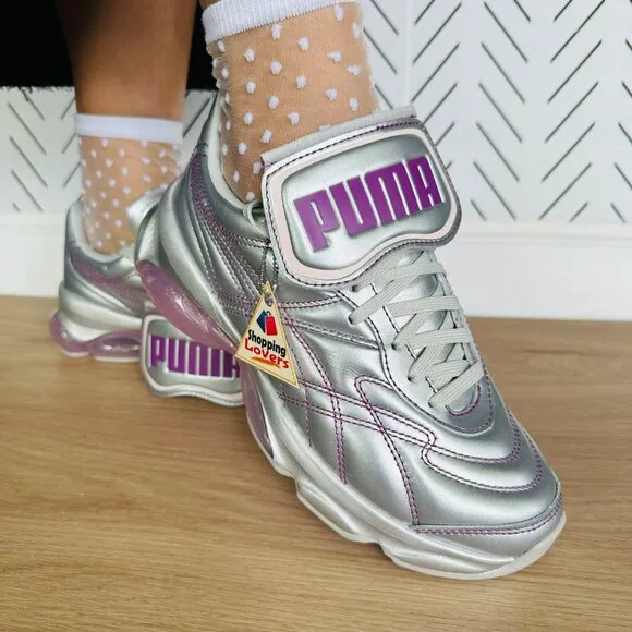 ⭐PUMA Dua Lipa x CELL Dome King Sz 6.5 Women's Shoes Silver Purple 387291-01 New