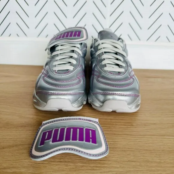 ⭐PUMA Dua Lipa x CELL Dome King Sz 6.5 Women's Shoes Silver Purple 387291-01 New