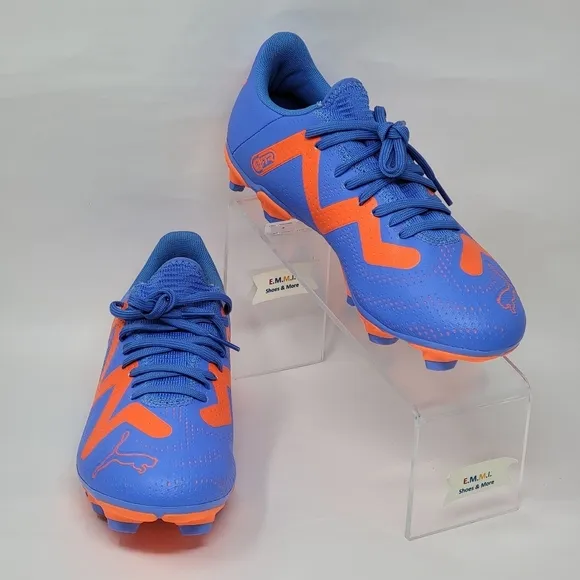 Puma Future Play FG AG Blue Orange Soccer Shoes Cleats 107187 01 Mens Sz 7 New