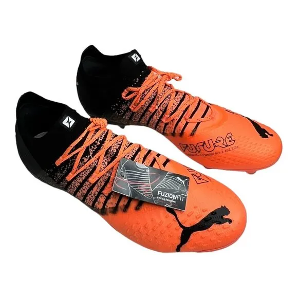 PUMA Future Z 1.3 FG AG Soccer Cleats Shoes Orange 106751-01 Men's Size 13