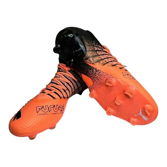 PUMA Future Z 1.3 FG AG Soccer Cleats Shoes Orange 106751-01 Men's Size 13