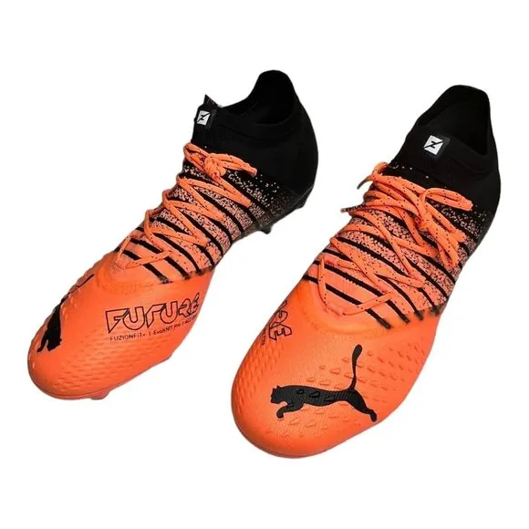 PUMA Future Z 1.3 FG AG Soccer Cleats Shoes Orange 106751-01 Men's Size 13