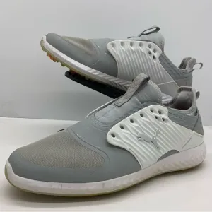 Puma Ignite Mens 14 Caged Golf Shoes Sneakers Grey Soft Spike Golf Cleats