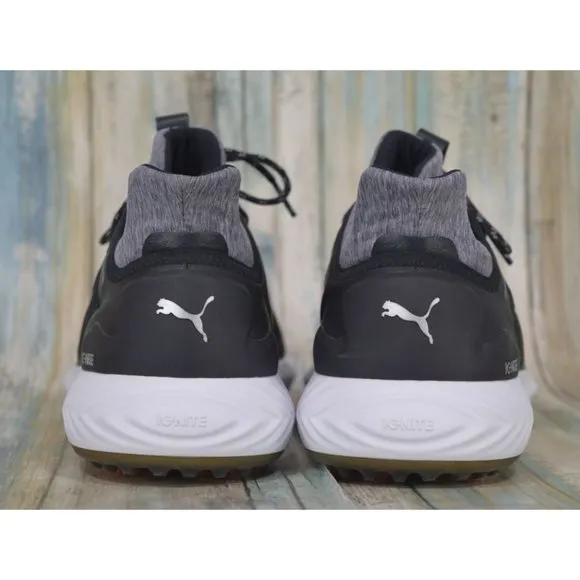 Puma Ignite Pwradapt Caged Golf Cleats Men's Size 10 Black Shoes 189891 02
