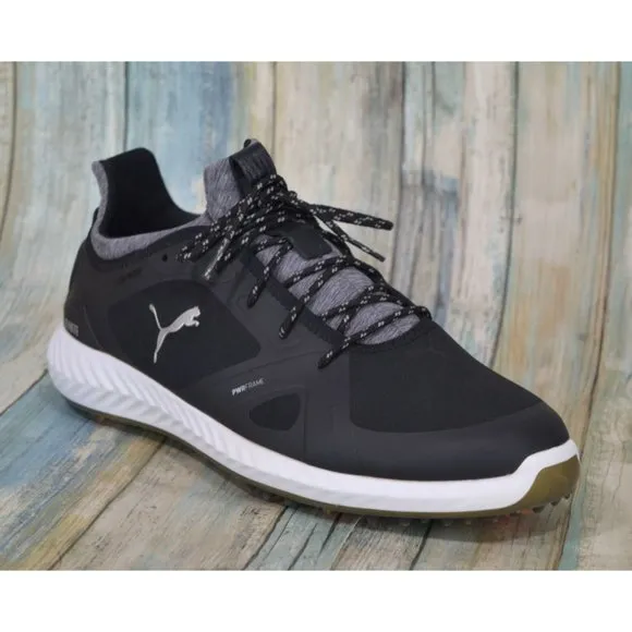 Puma Ignite Pwradapt Caged Golf Cleats Men's Size 10 Black Shoes 189891 02