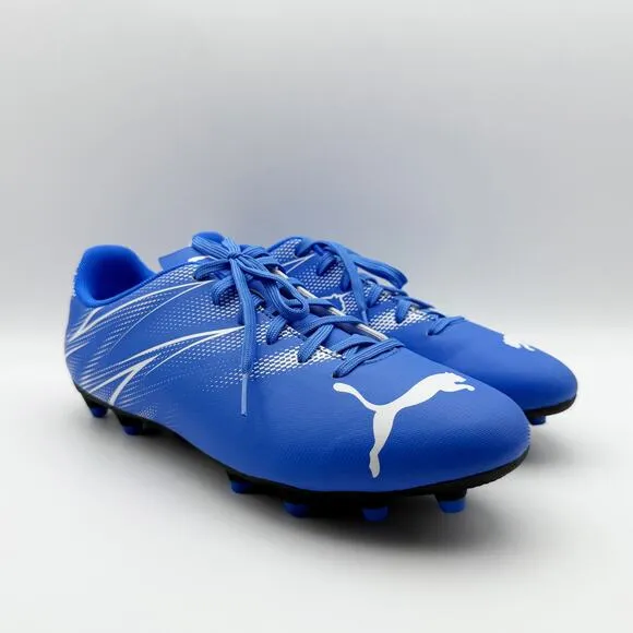 Puma Mens Attacanto FG/AG Firm Ground Soccer Cleats Size 8.5 Blue White NIB