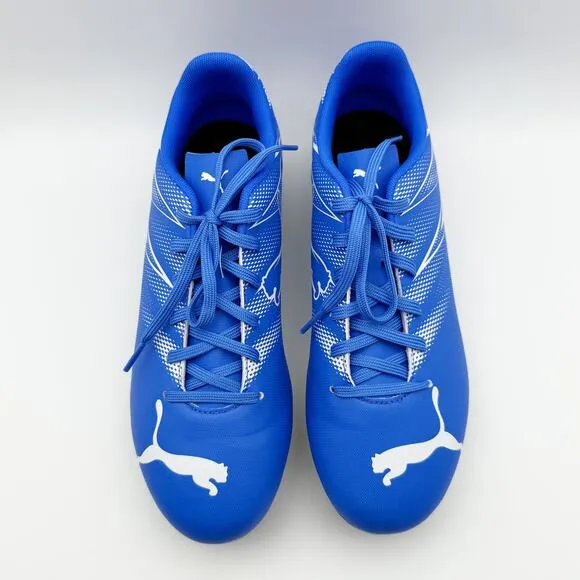 Puma Mens Attacanto FG/AG Firm Ground Soccer Cleats Size 8.5 Blue White NIB