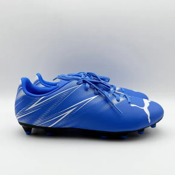 Puma Mens Attacanto FG/AG Firm Ground Soccer Cleats Size 8.5 Blue White NIB