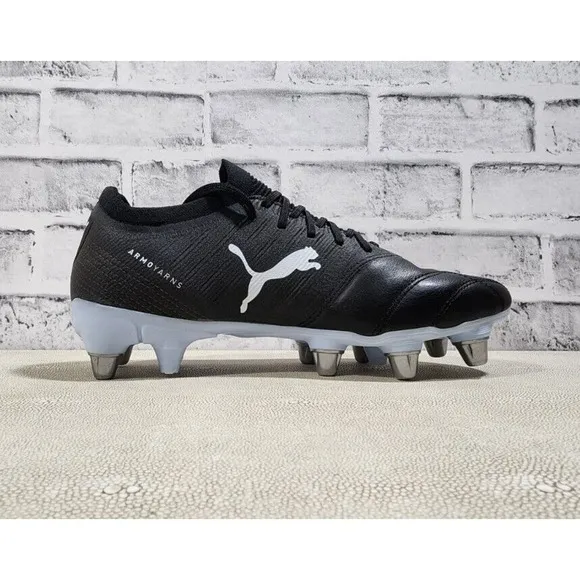 Puma Men's Avant Pro ArmoYarns Rugby Cleats 106714-02 Black/White Size 10