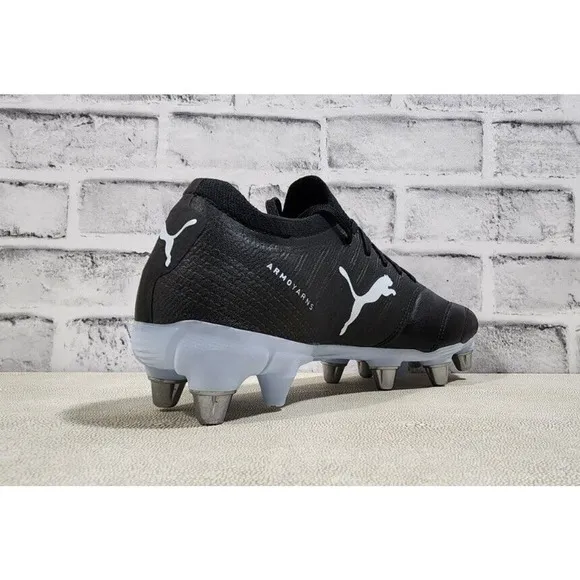 Puma Men's Avant Pro ArmoYarns Rugby Cleats 106714-02 Black/White Size 10