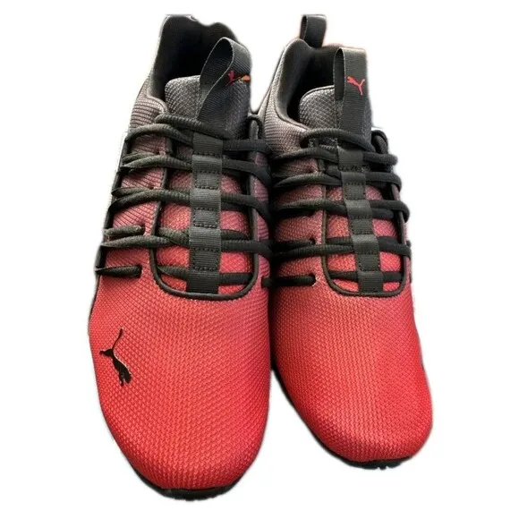 Puma Men's Axelion Fade All Time Red/Black Athletic Running Shoes (377555-03)
