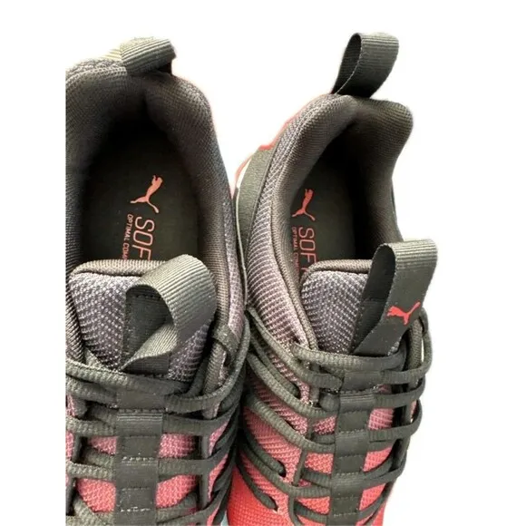 Puma Men's Axelion Fade All Time Red/Black Athletic Running Shoes (377555-03)