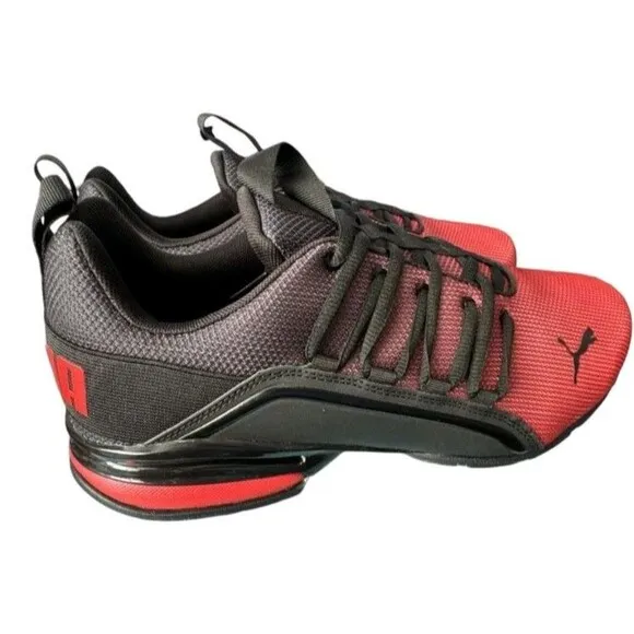 Puma Men's Axelion Fade All Time Red/Black Athletic Running Shoes (377555-03)