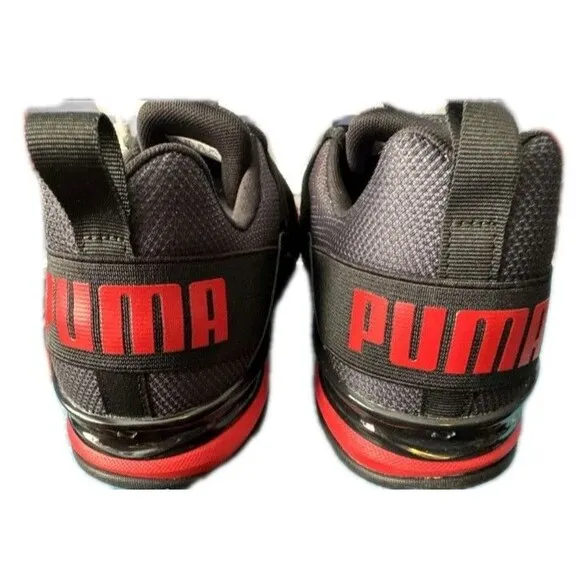Puma Men's Axelion Fade All Time Red/Black Athletic Running Shoes (377555-03)