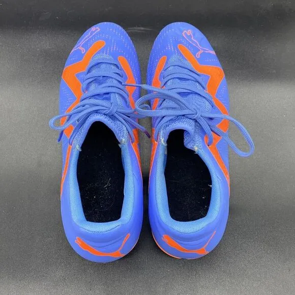 Puma men’s Future Play FG/AG Blue Orange Soccer Cleats Size 10.5