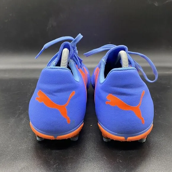 Puma men’s Future Play FG/AG Blue Orange Soccer Cleats Size 10.5