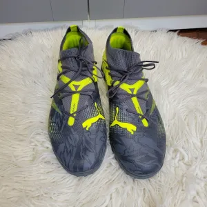 Puma Men's Gray and Yellow Athletic Shoes