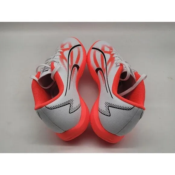 Puma Men's Soccer Shoes Size 7 US 6 UK 39 EUR Made In Cambodia Orange &amp; White