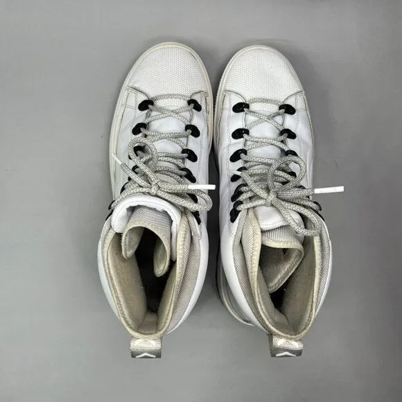Puma Men's Size 10 The Ren Boot White Leather High Top Sneakers
